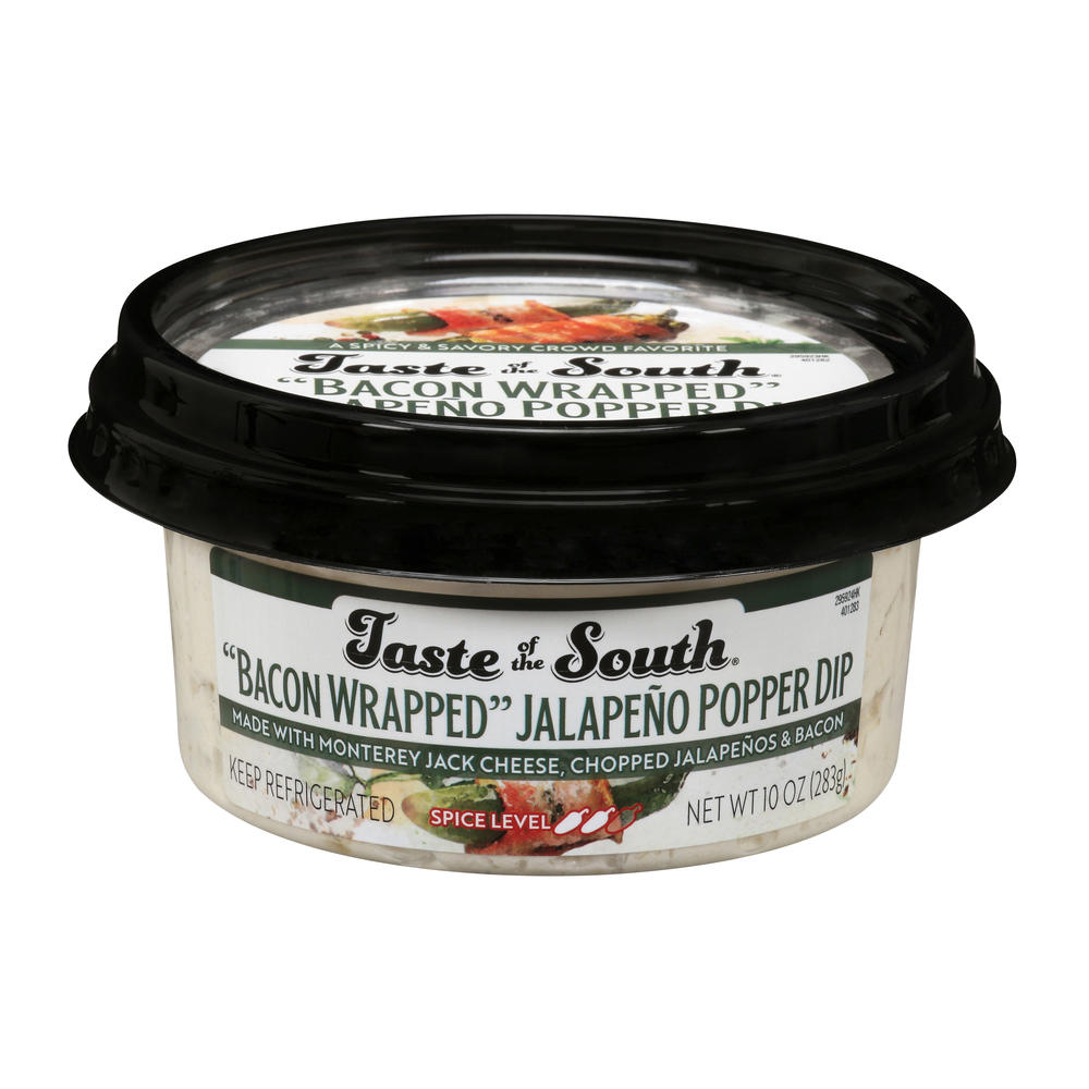 Taste of the South Bacon Wrapped Jalapeno Popper Dip, 10 oz
