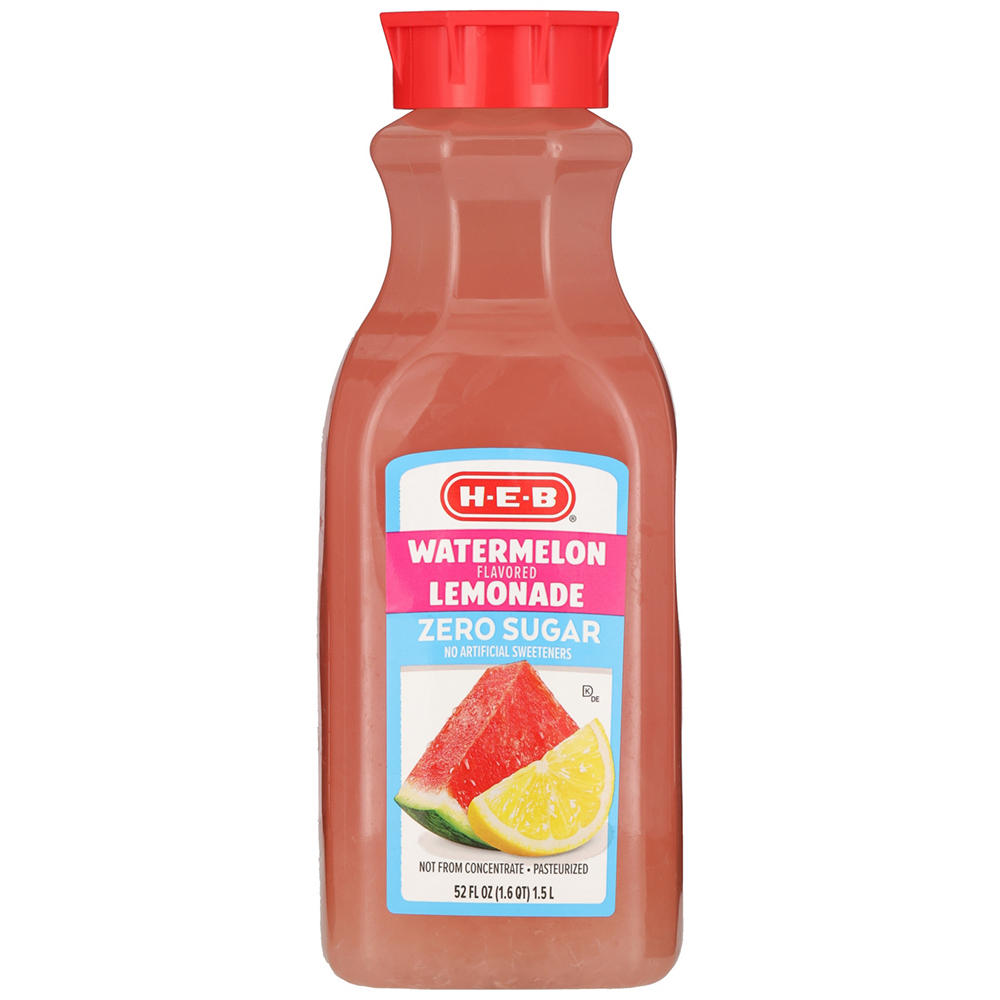 H-E-B Zero Sugar Watermelon Lemonade, 52 oz