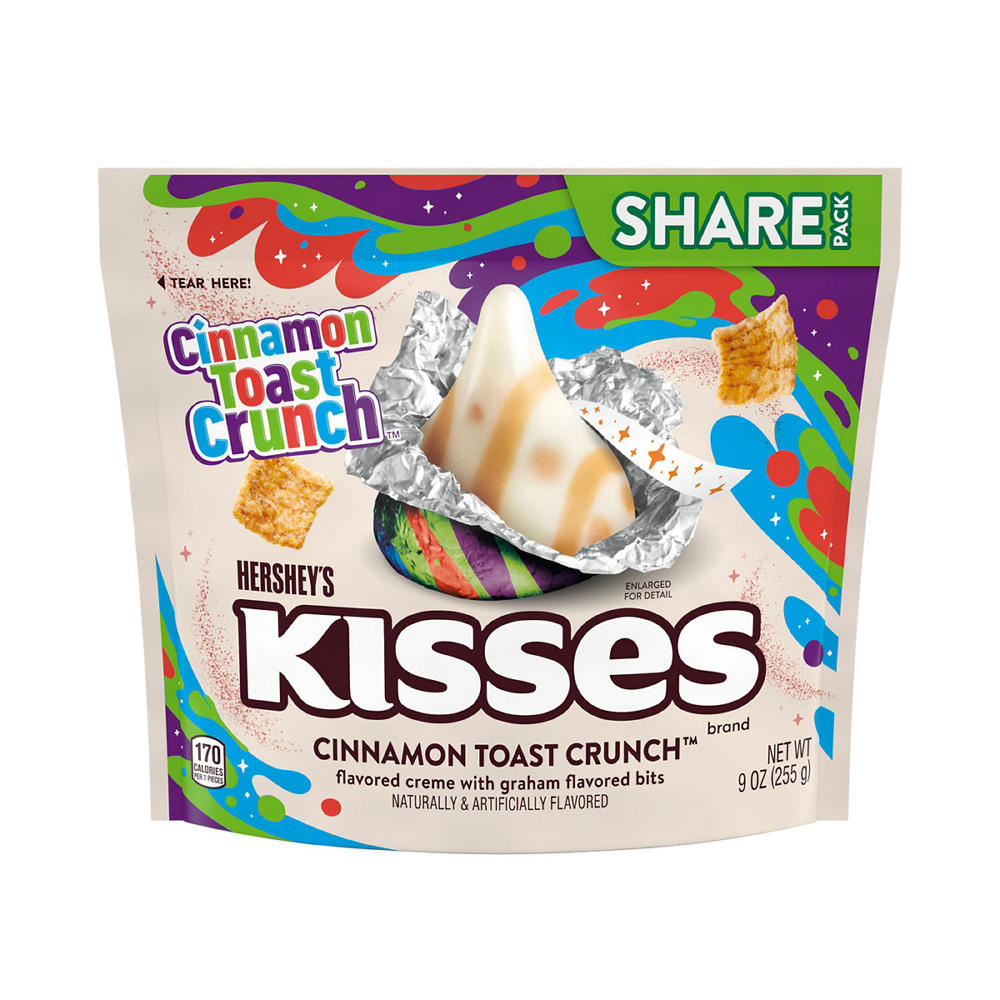 Hershey's Kisses Cinnamon Toast Crunch Candy - Share Size, 9 oz