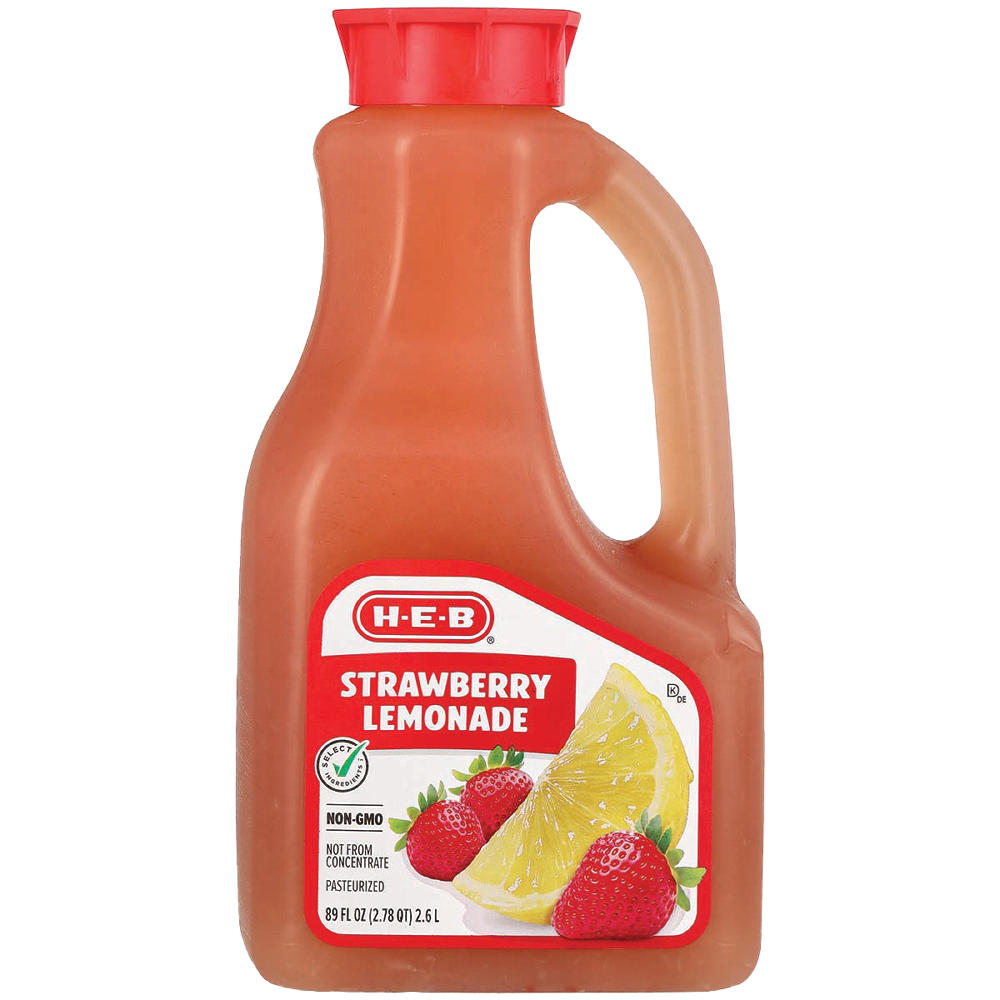 H-E-B Strawberry Lemonade, 89 oz