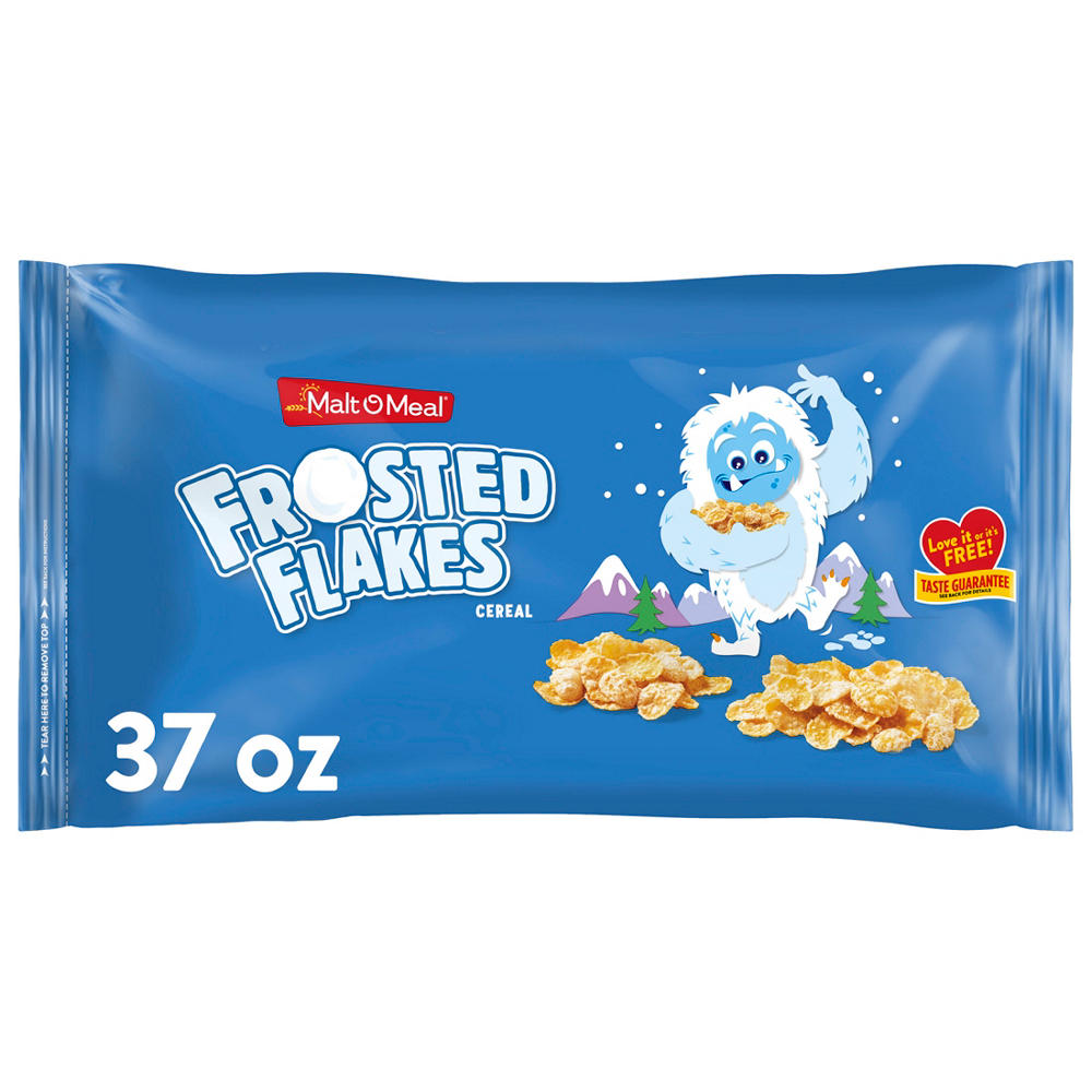 Malt-O-Meal Frosted Flakes Cereal Bag, 37 oz