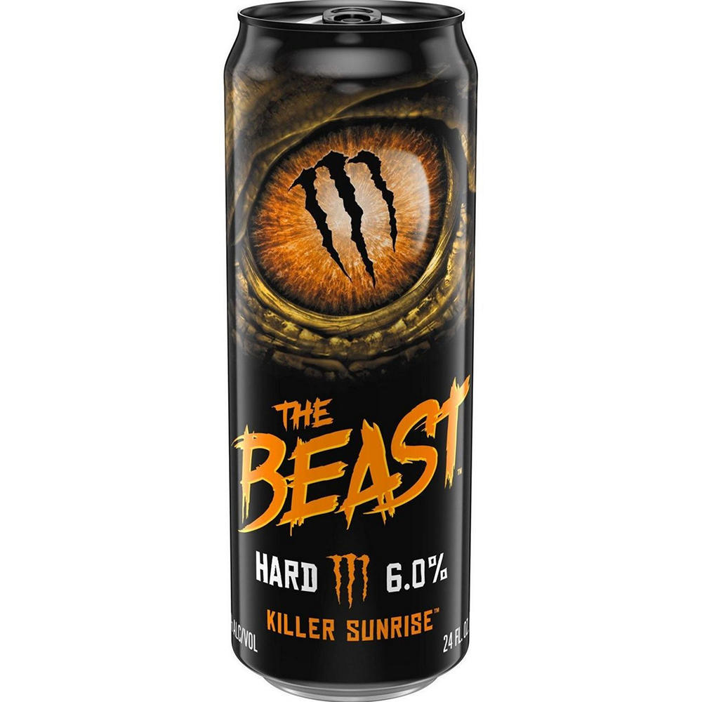 Monster The Beast Unleashed Killer Sunrise Hard Beverage Can, 24 oz