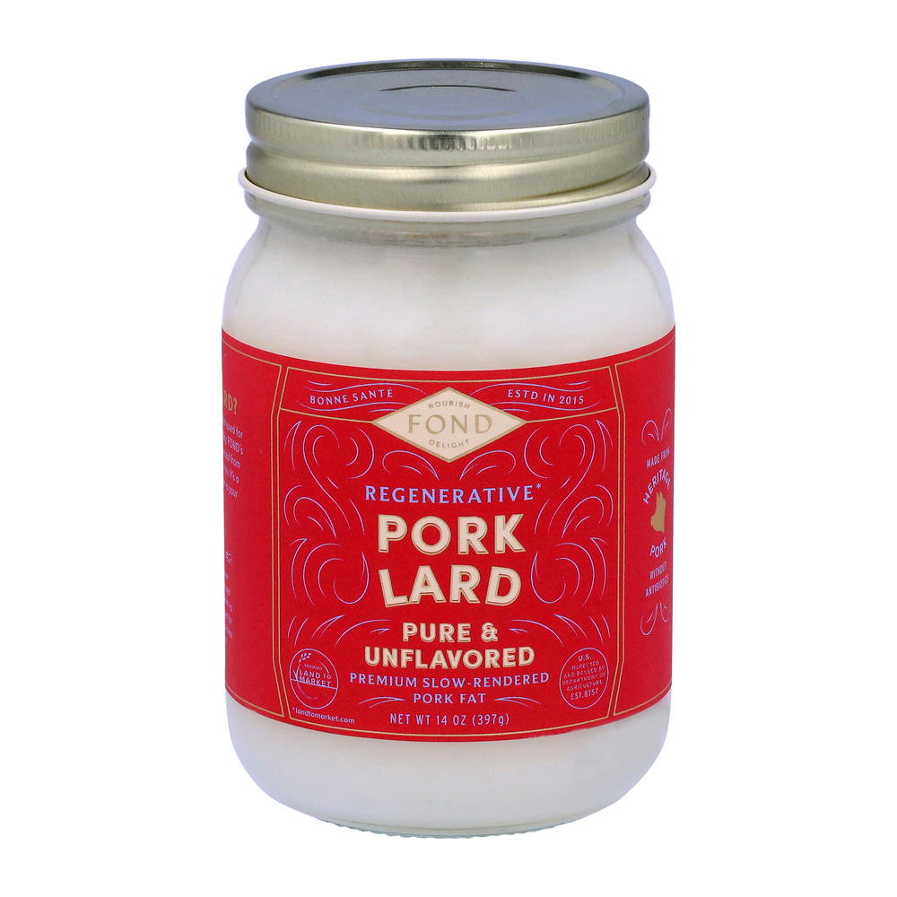 Fond Pure & Unflavored Pork Lard, 14 oz