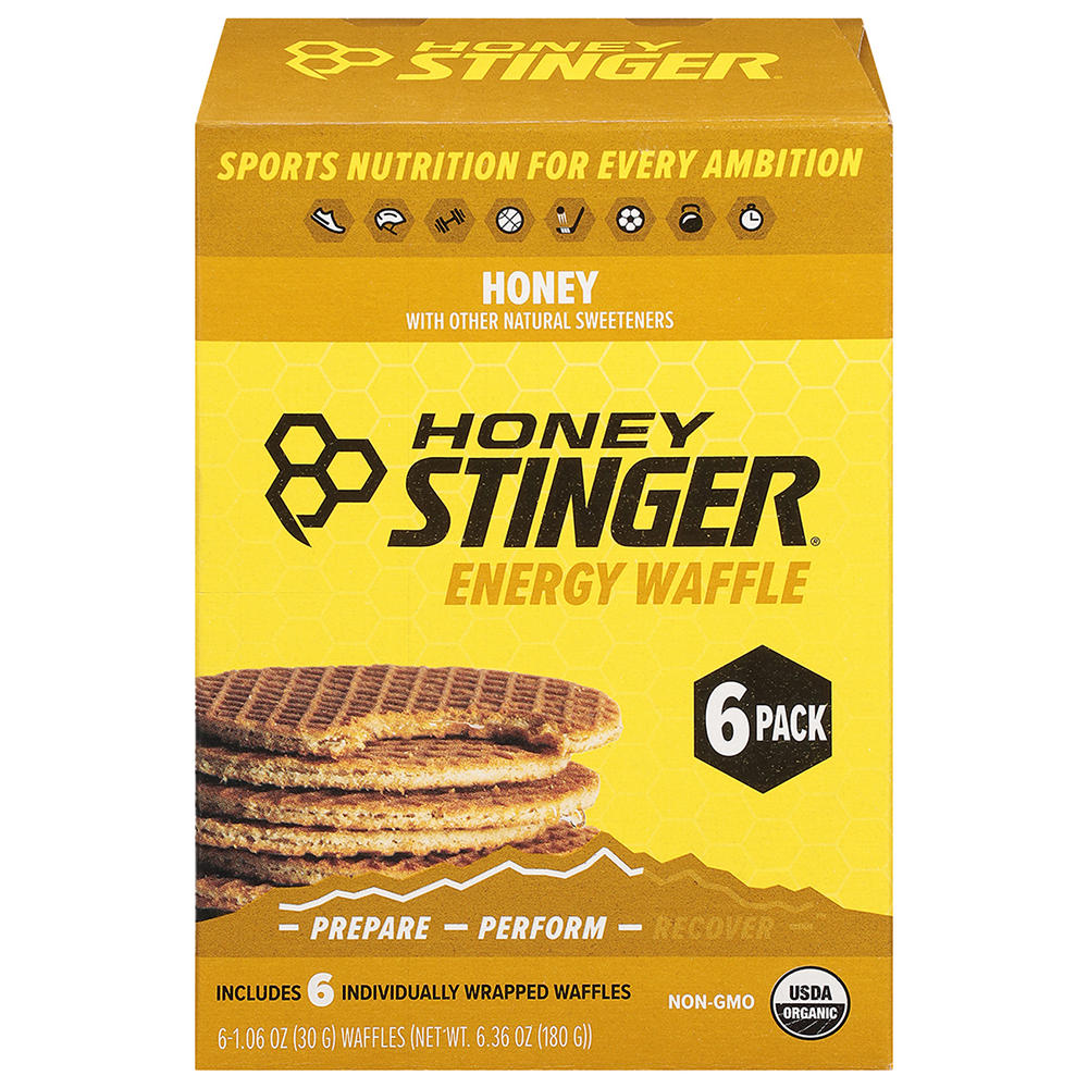 Honey Stinger Energy Waffles - Honey, 6 ct