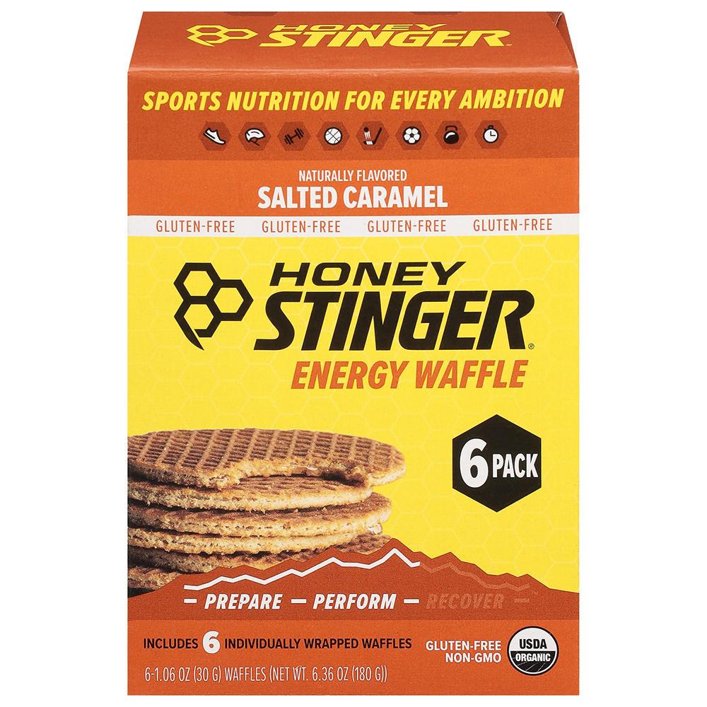 Honey Stinger Energy Waffles - Salted Caramel, 6 ct