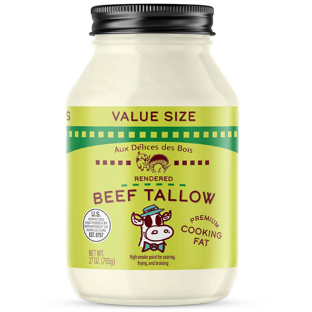 Aux Délices des Bois Beef Tallow Cooking Fat, 27 oz