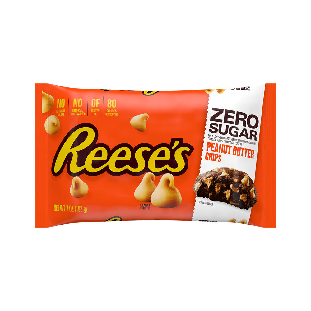 Reese's Zero Sugar Peanut Butter Chips, 7 oz