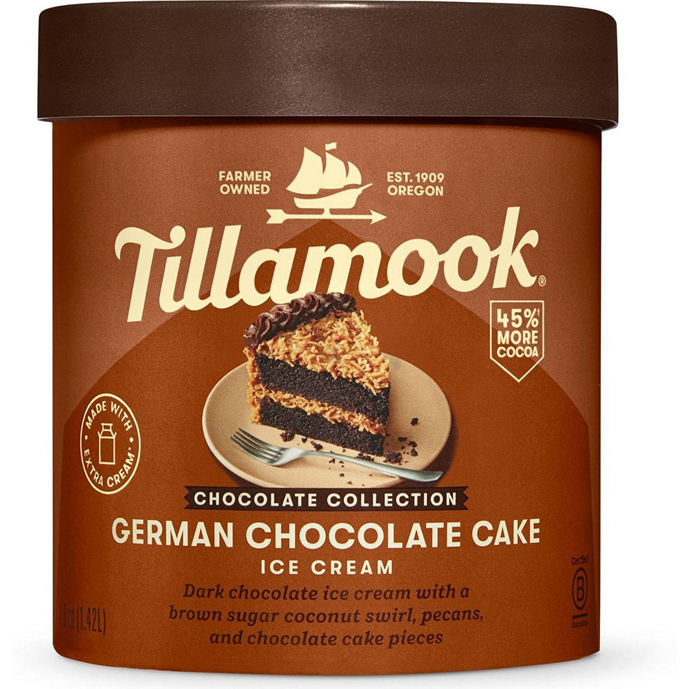 Tillamook Chocolate Collection German Chocolate Cake Ice Cream, 1.5 qt
