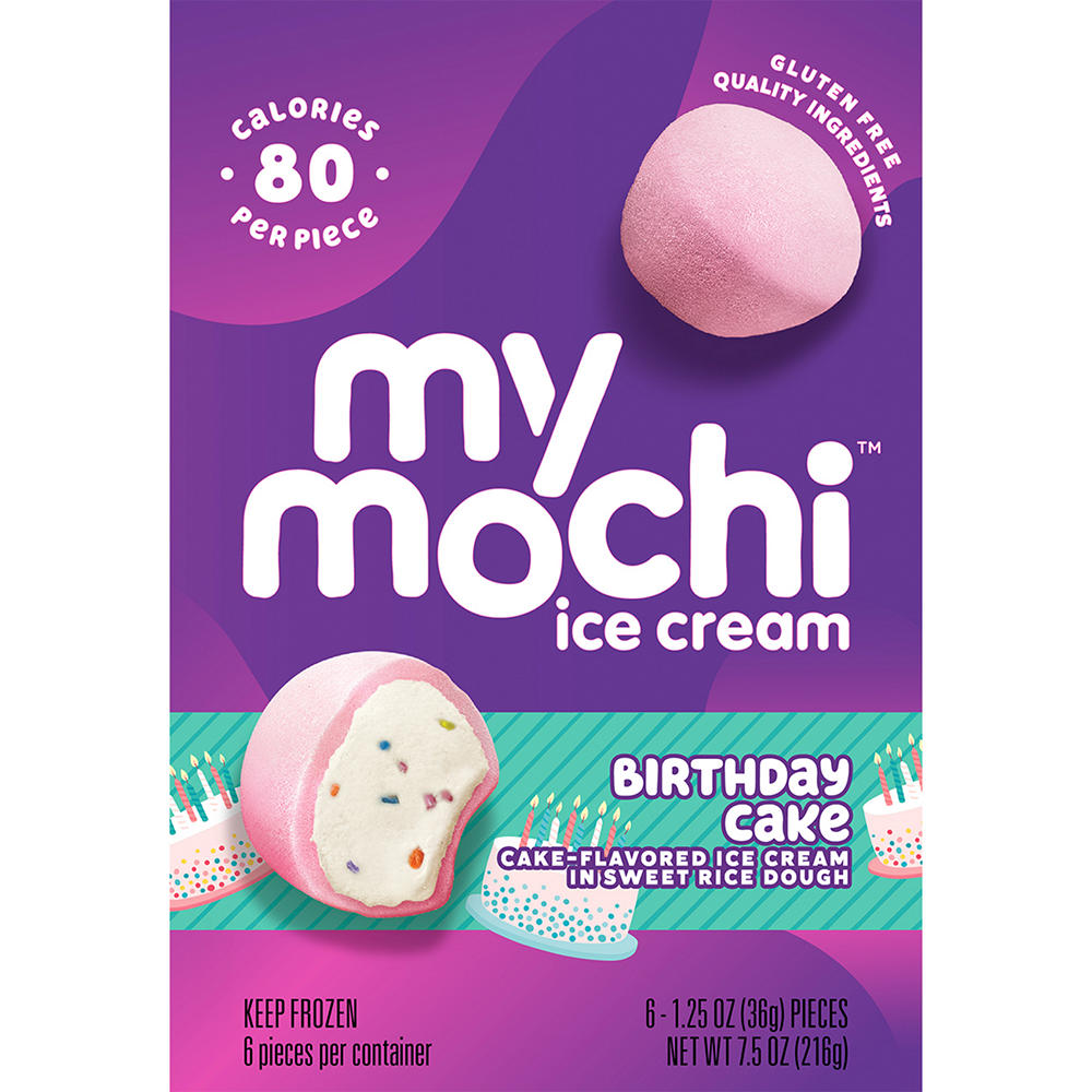 My/Mochi Birthday Cake Mochi Ice Cream, 6 ct