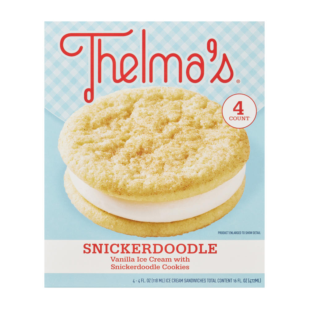 Thelma's Snickerdoodle Ice Cream Sandwiches, 4 ct