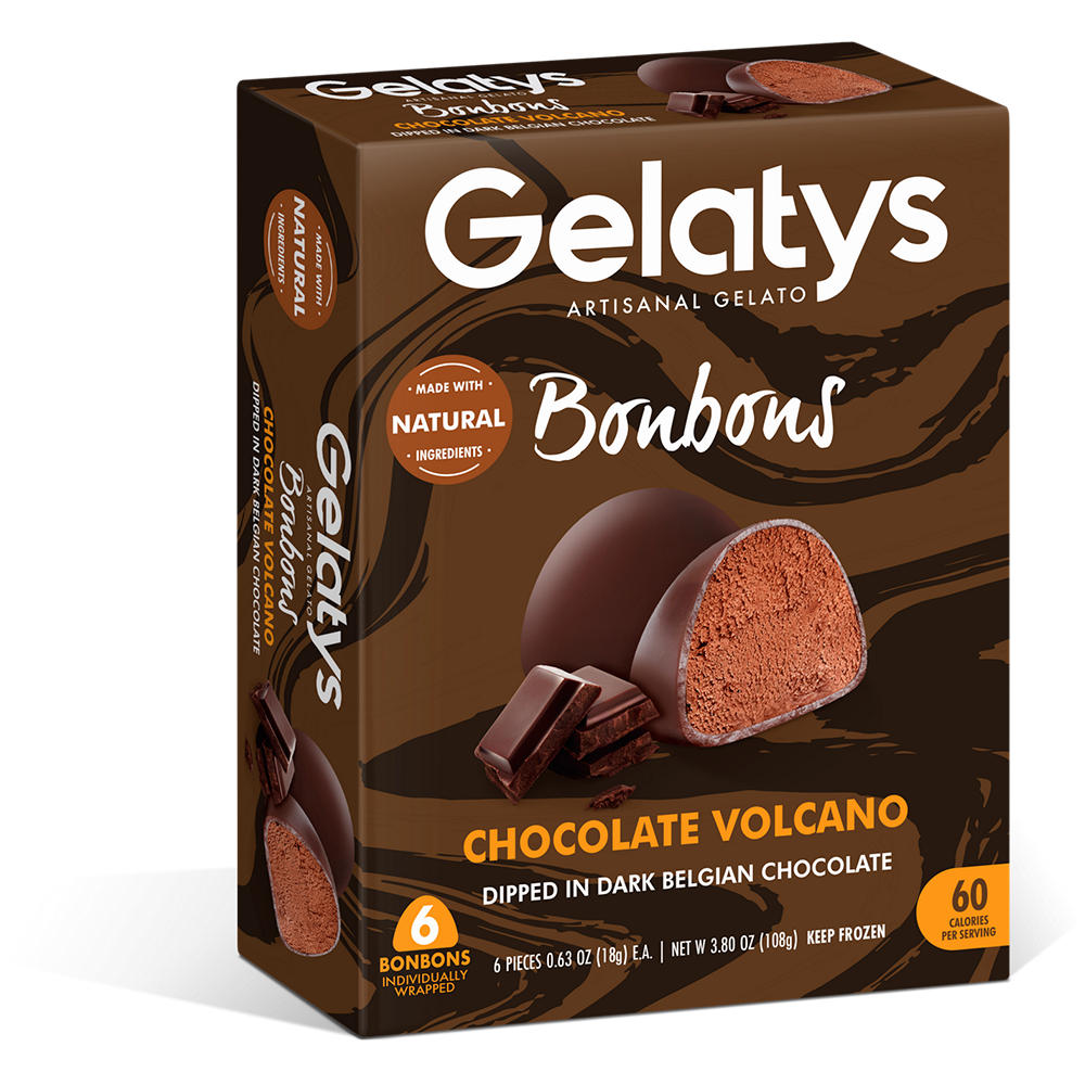 Gelatys Bonbons Chocolate Volcano, 6 ct