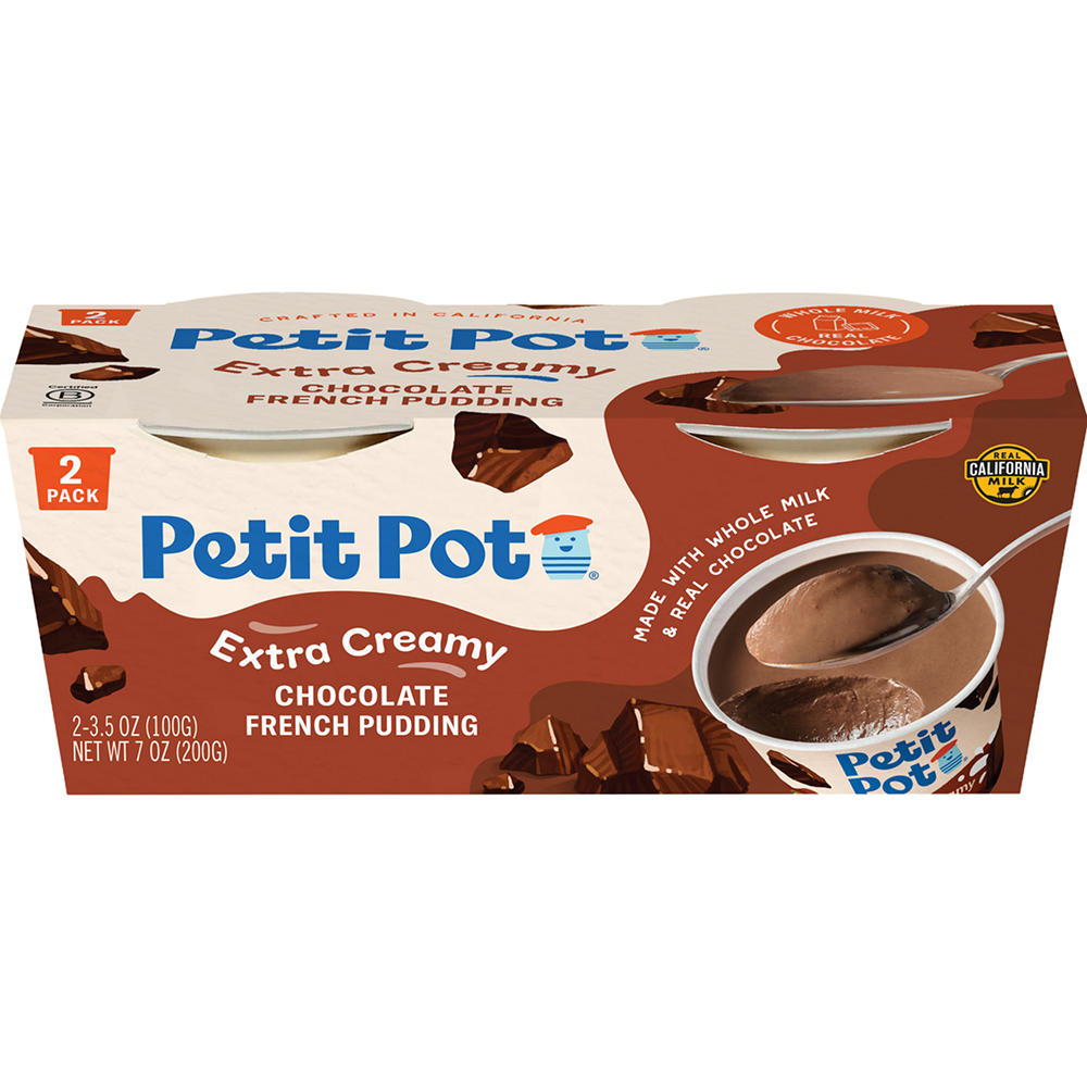 Petit Pot Dark Chocolate Creamy French Dessert, 2 pk