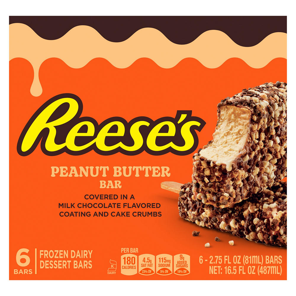 Reese's Peanut Butter Dairy Dessert Bars, 6 ct