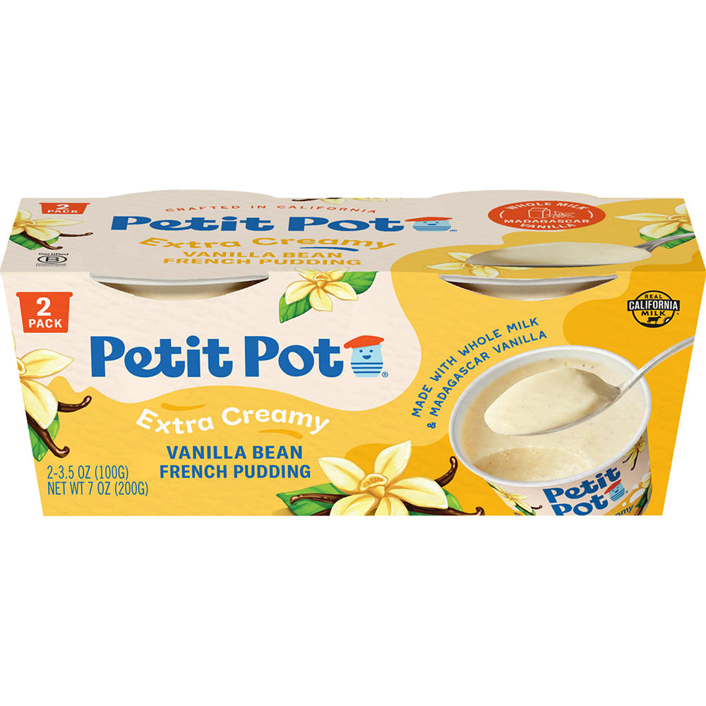 Petit Pot Vanilla Bean French Pudding, 2 pk