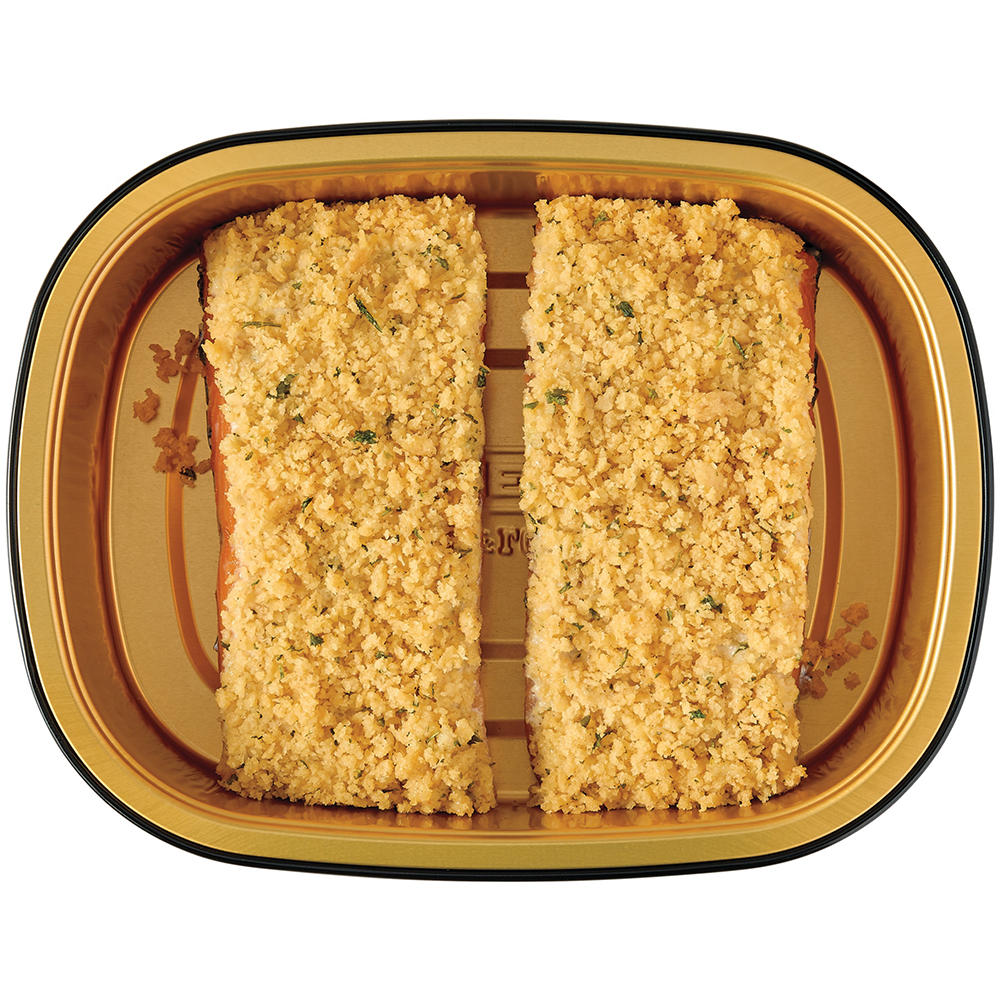 Meal Simple by H-E-B Garlic Aoili Crusted Salmon Portion, 12.5 oz
