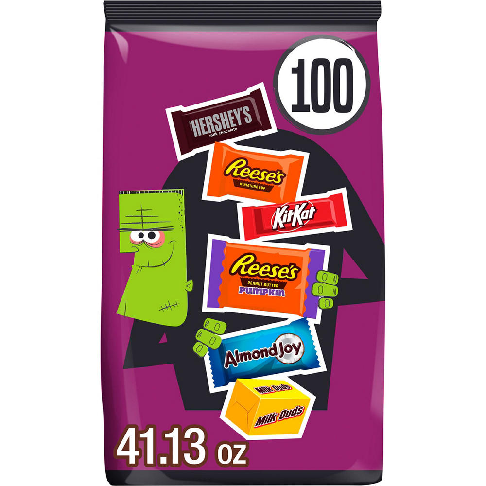 Hershey's Assorted Halloween Candy Bulk Variety Bag, 110 pc