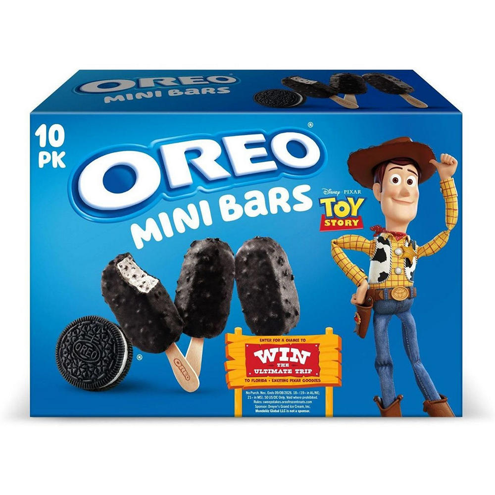 OREO Mini Frozen Dairy Dessert Bars, 10 ct