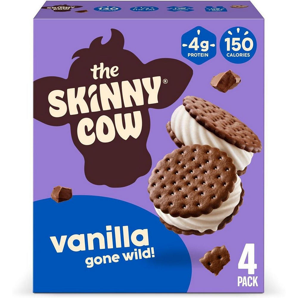 Skinny Cow Vanilla Gone Wild Ice Cream Sandwiches, 4 ct