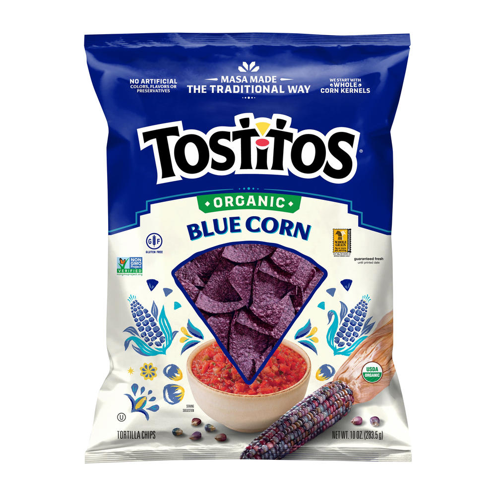 Tostitos Organic Blue Corn Tortilla Chips, 10 oz