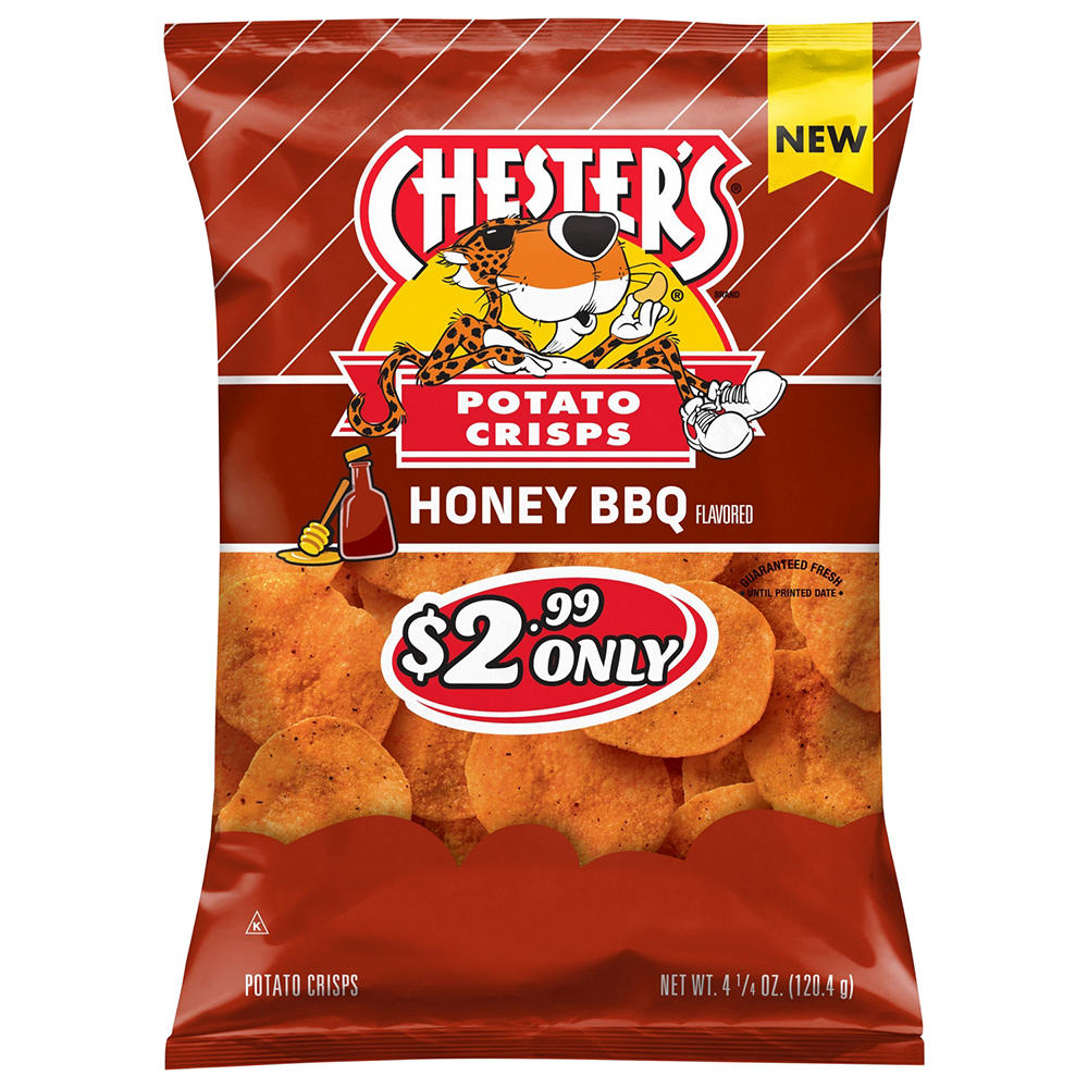 Chester's Potato Crisps - Honey BBQ, 4.25 oz