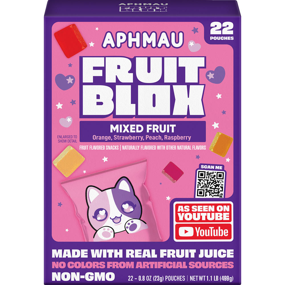 FruitBlox Mixed Fruit Pouches, 22 ct