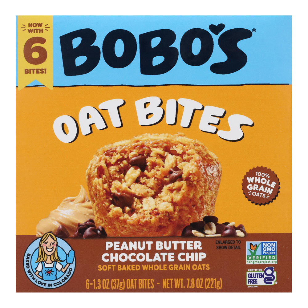 Bobo's Oat Bites - Peanut Butter Chocolate Chip , 6 ct