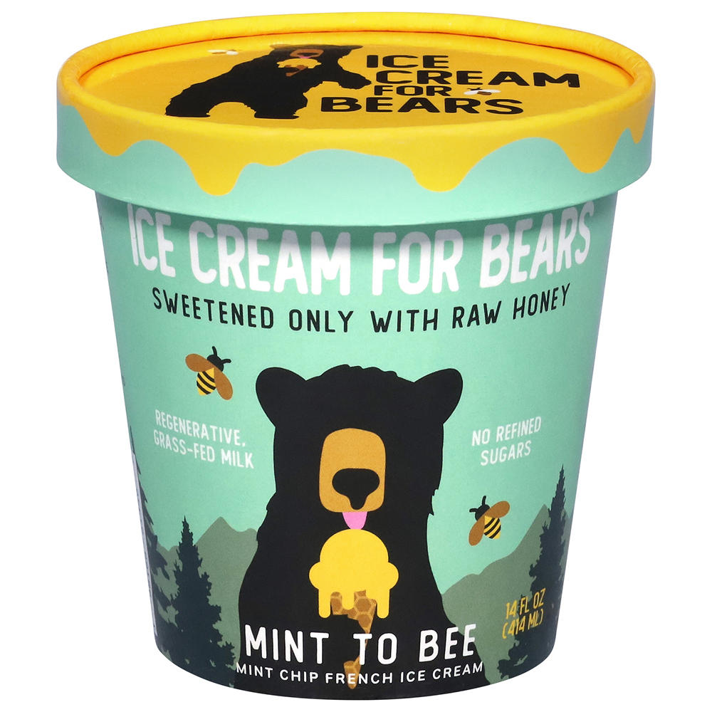 Ice Cream For Bears Mint To Bee French Ice Cream, 14 oz