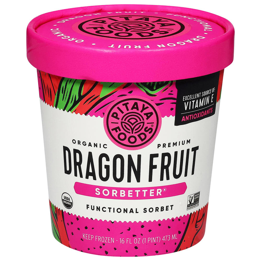 Pitaya Foods Organic Dragon Fruit Sorbetter, 1 pt