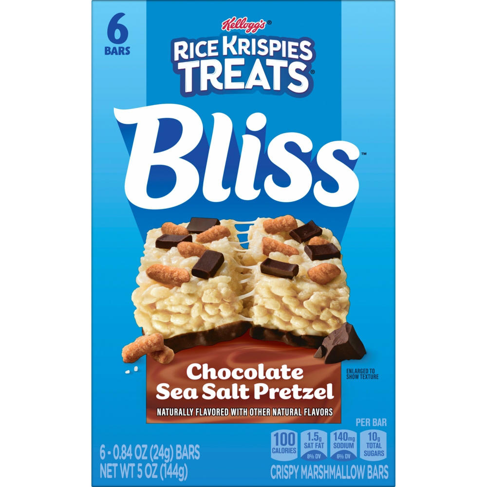Rice Krispies Treats Chocolate Sea Salt Pretzel Crispy Marshmallow Squares, 6 ct