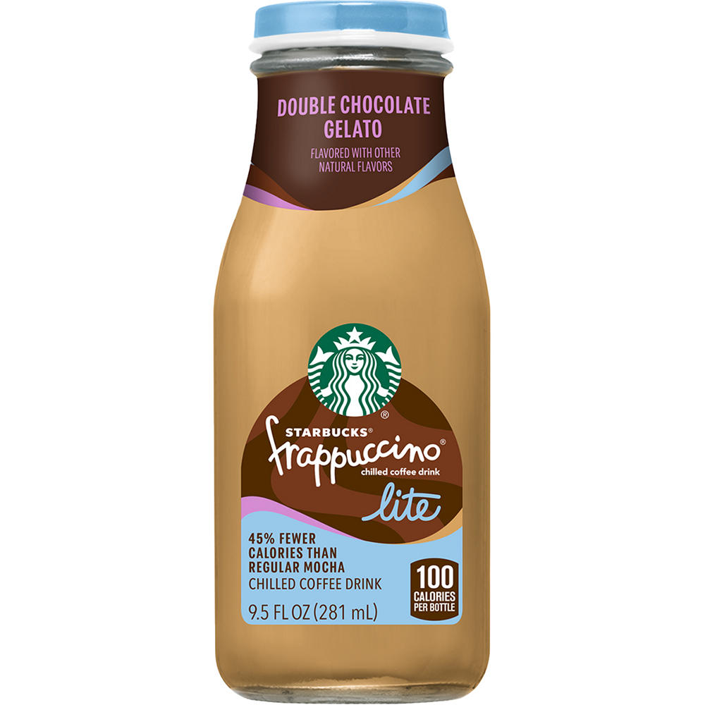 Starbucks Double Chocolate Gelato Frappuccino Lite Chilled Coffee Drink, 9.5 oz