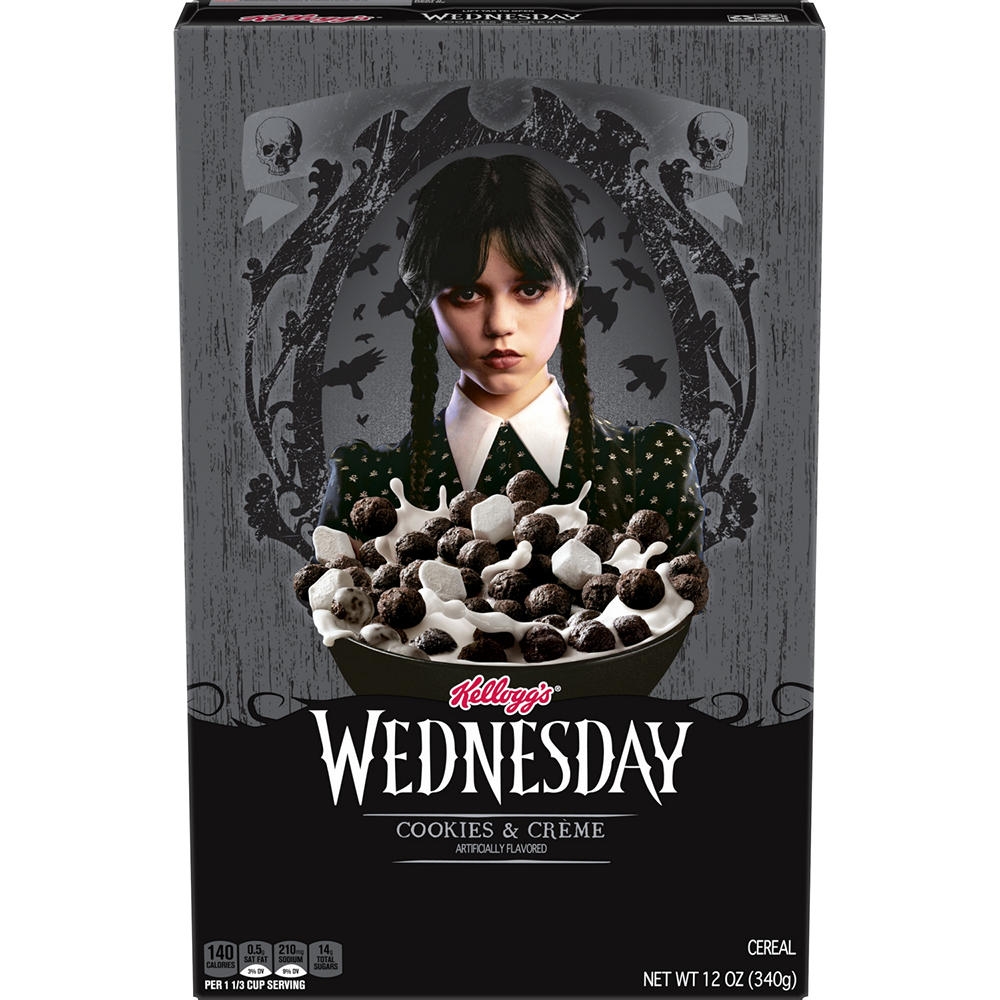 Kellogg's Limited Edition Wednesday Cookies & Creme Cereal, 12 oz