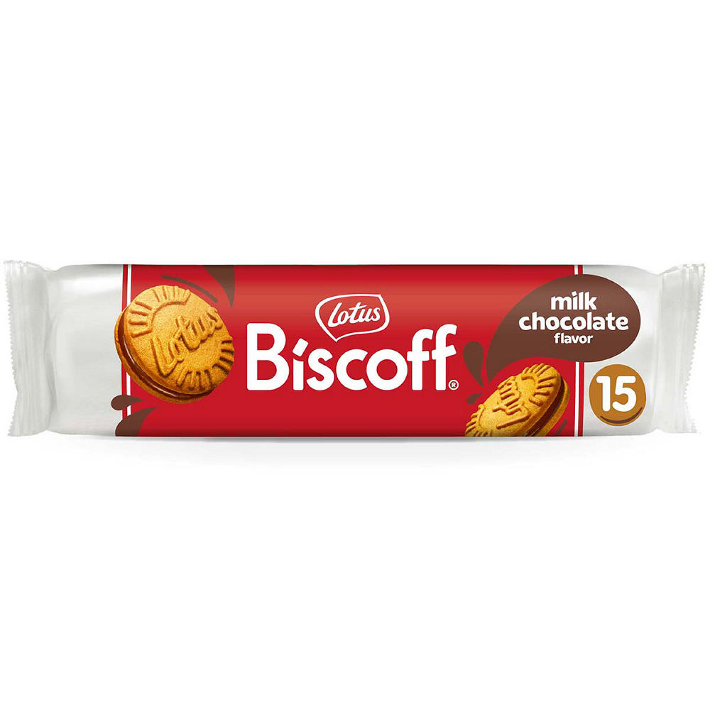 Lotus Biscoff Milk Chocolate Sandwich Cookies, 15 ct