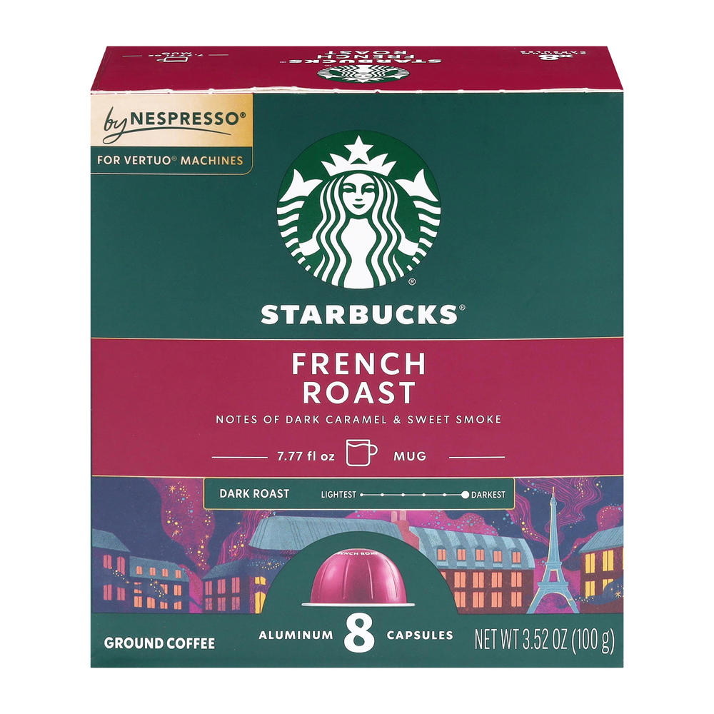 Starbucks French Roast Nespresso Vertuo Pods, 8 ct