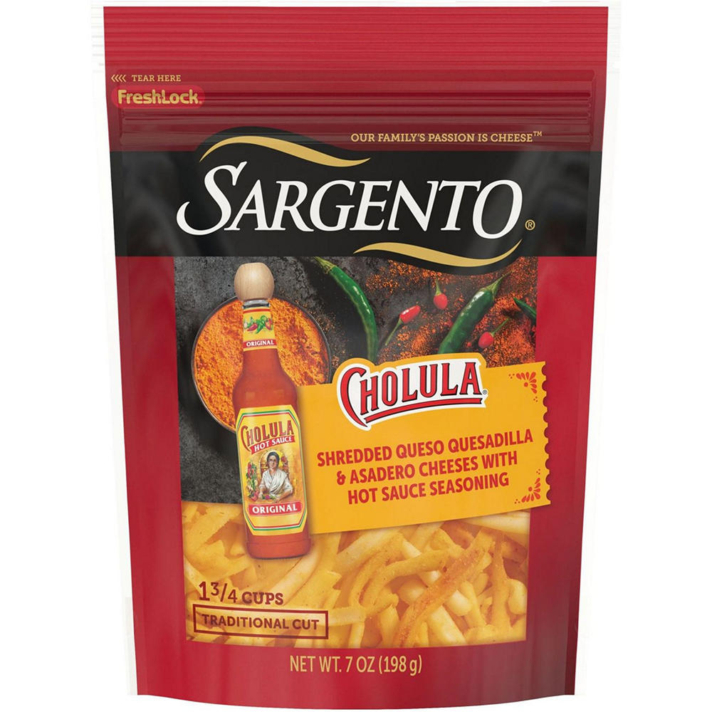 Sargento Cholula Shredded Queso Quesadilla & Asadero, 7 oz