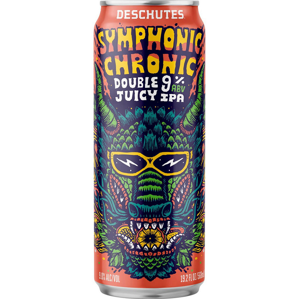 Deschutes Symphonic Chronic Double Juicy IPA Craft Beer Can, 19.2 oz