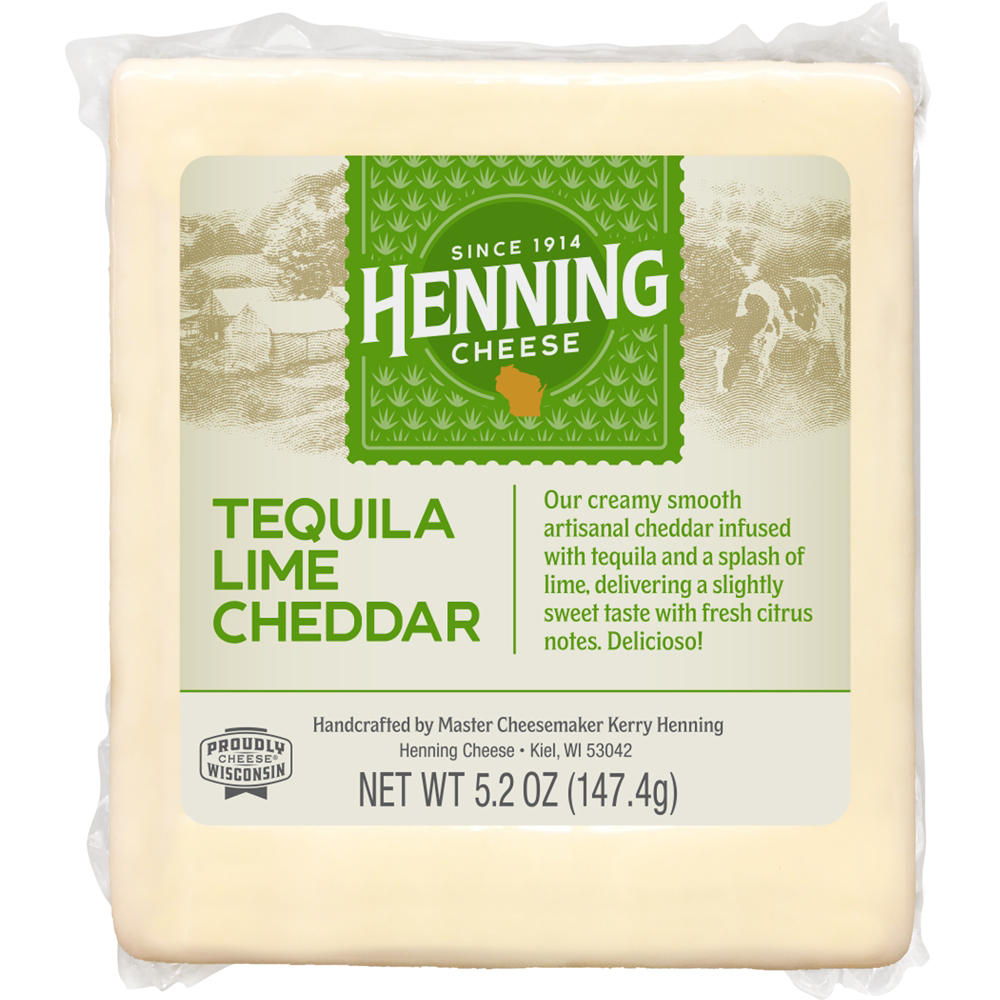 Henning Cheese Tequila Lime Cheddar, 5.2 oz