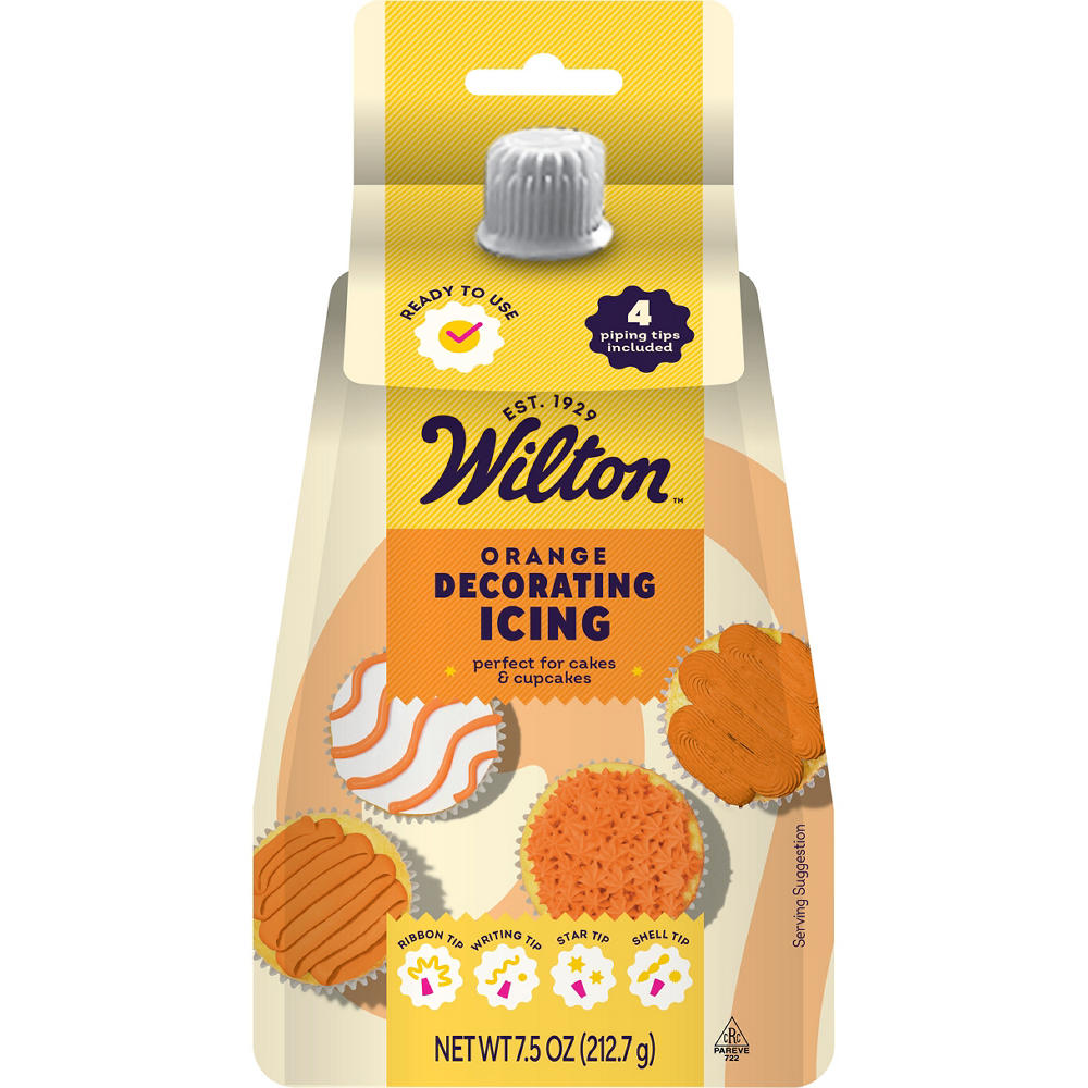 Wilton Orange Decorating Icing, 7.5 oz