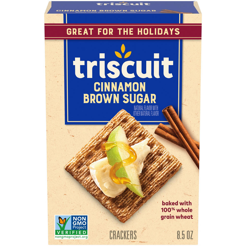 Triscuit Cinnamon Brown Sugar Whole Grain Wheat Crackers, 8.5 oz