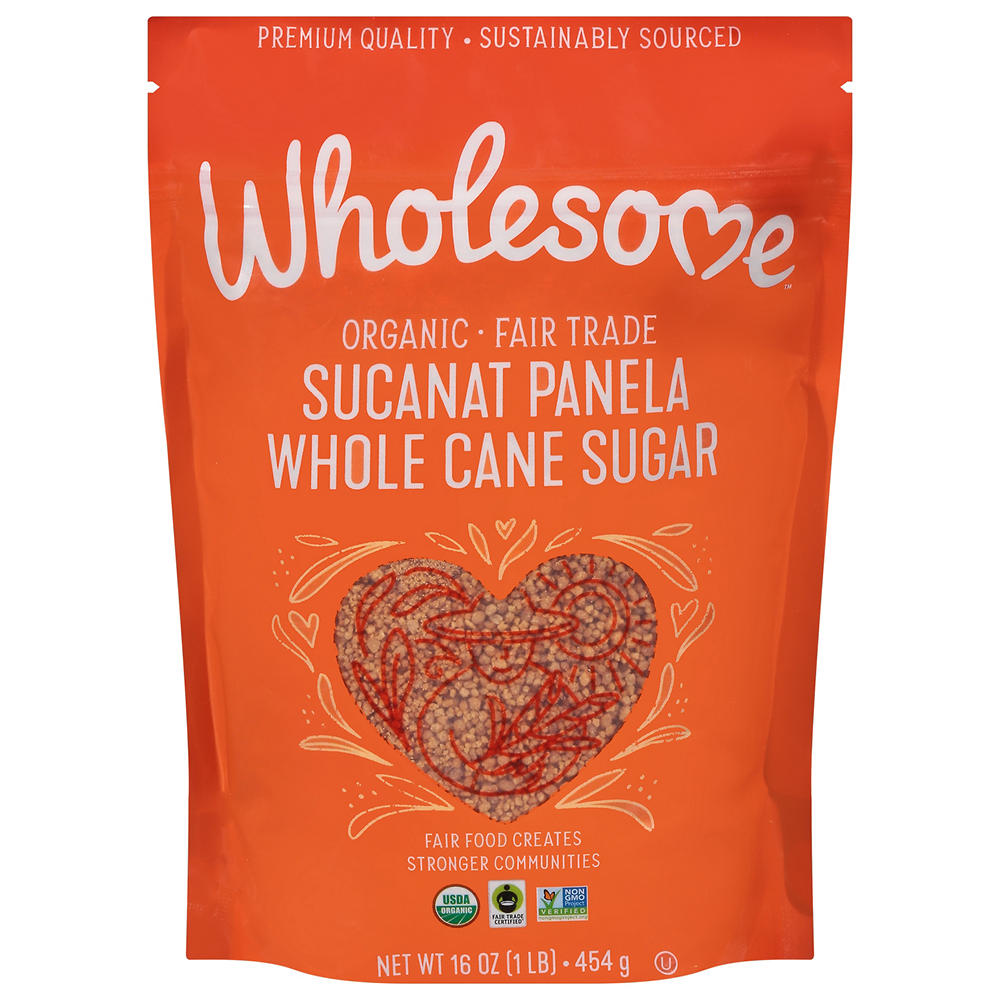 Wholesome Organic Sucanat Panela Whole Cane Sugar, 16 oz