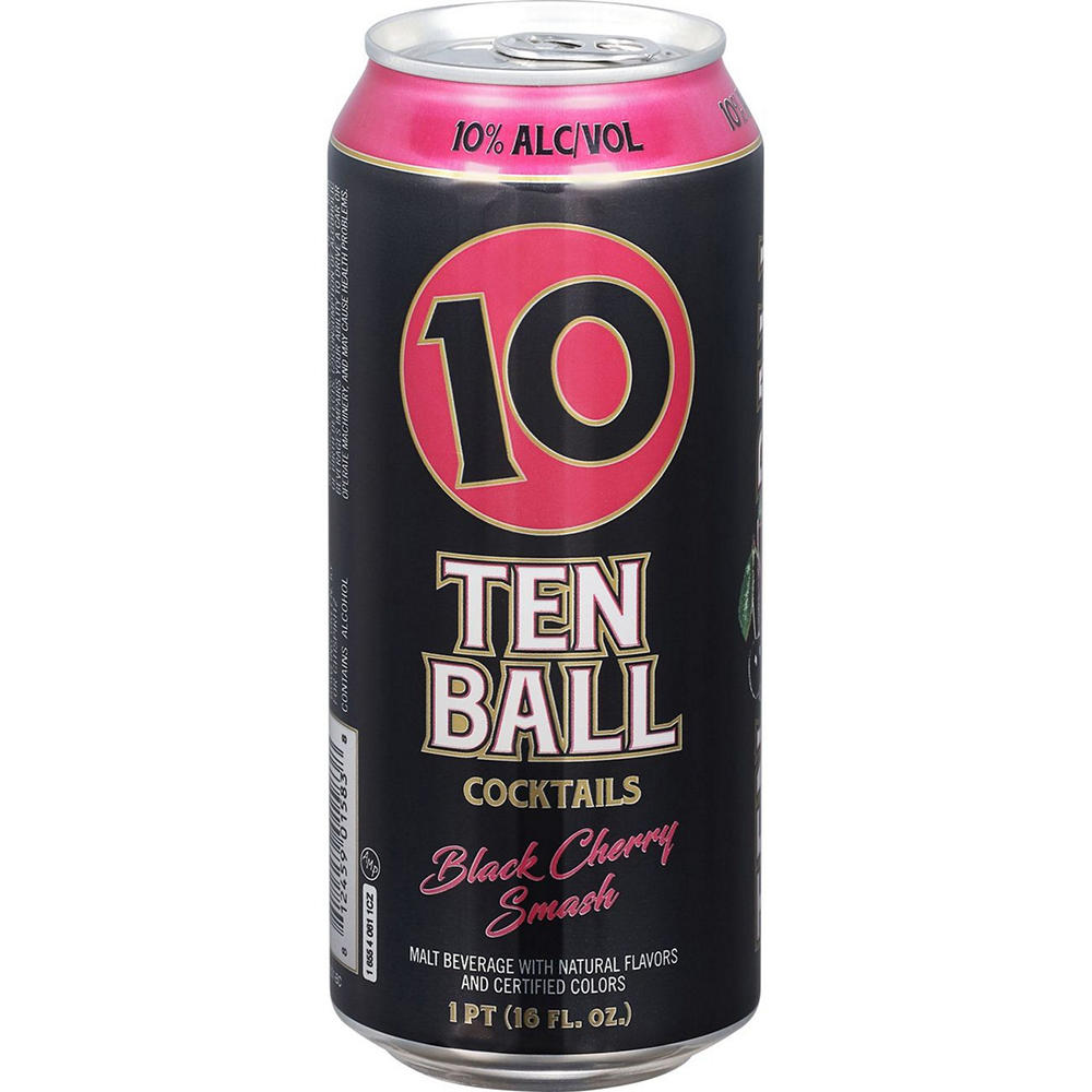 Ten Ball Black Cherry Smash Cocktail Can, 16 oz