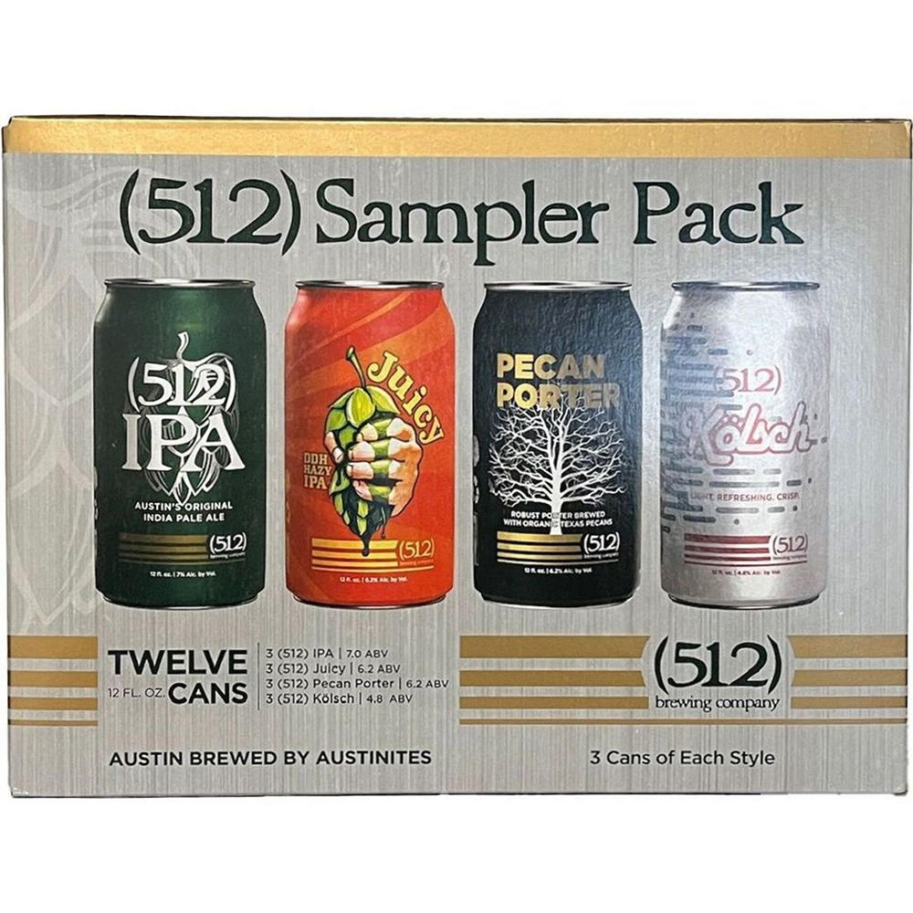 512 Brewing Craft Beer Sampler 12 pk Cans, 12 oz