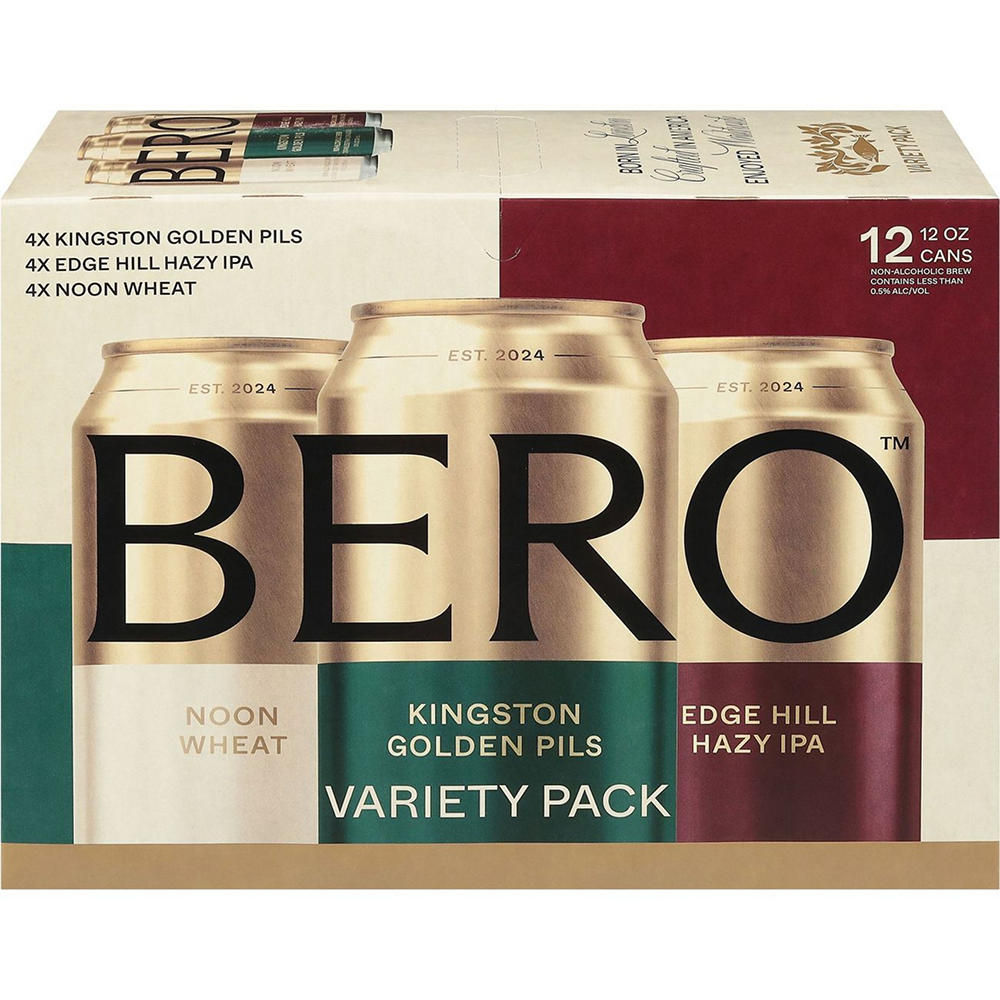 Bero Non Alcoholic Beer Variety 12 pk Cans, 12 oz