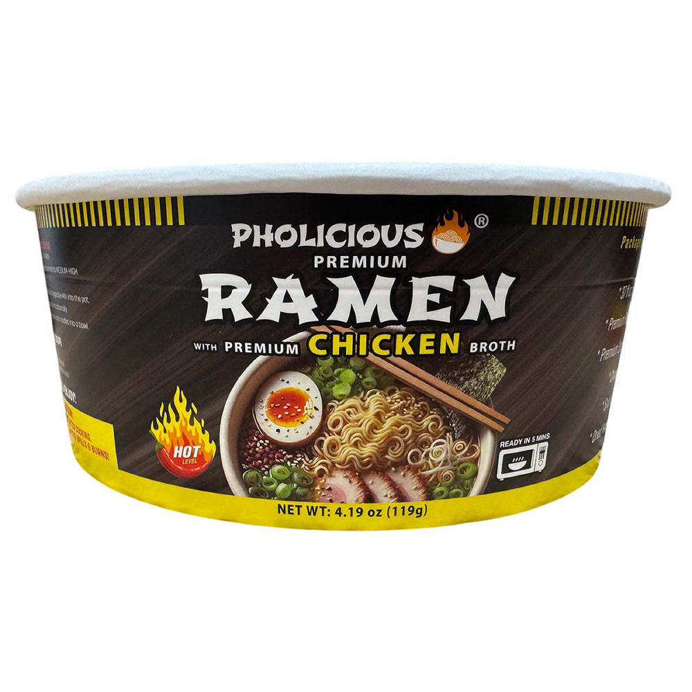 PhoLicious Ramen Spicy Chicken Instant Soup, 4.19 oz