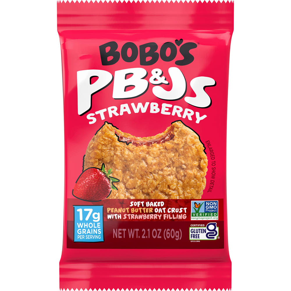 Bobo's PB&Js Oat Snack - Strawberry, 2.1 oz