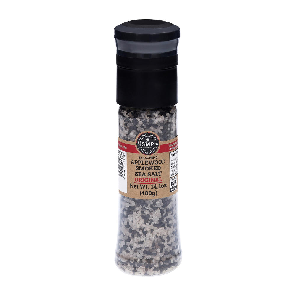 Sociedad Mexicana De Parriller Applewood Smoked Sea Salt Grinder, 14.1 oz