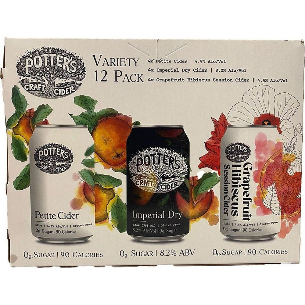 Potters Craft Cider Variety 12 pk Cans, 12 oz
