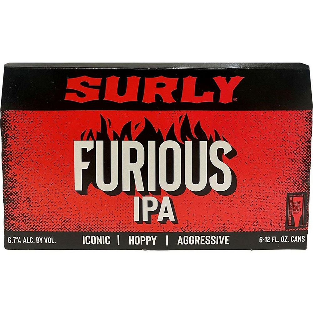 Surly Brewing Furious IPA Craft Beer 6 pk Cans, 12 oz
