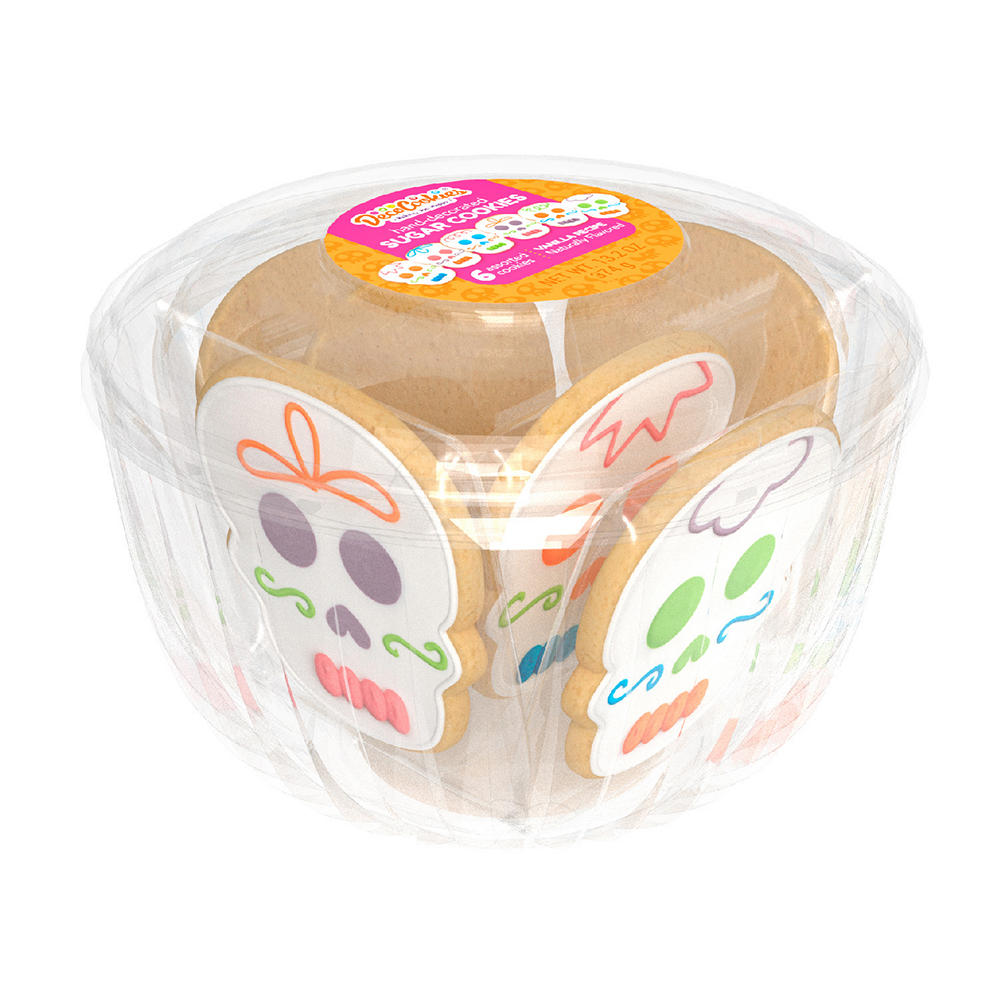 Deco Cookies Hand-Decorated Day of the Dead Cookies, 6 ct