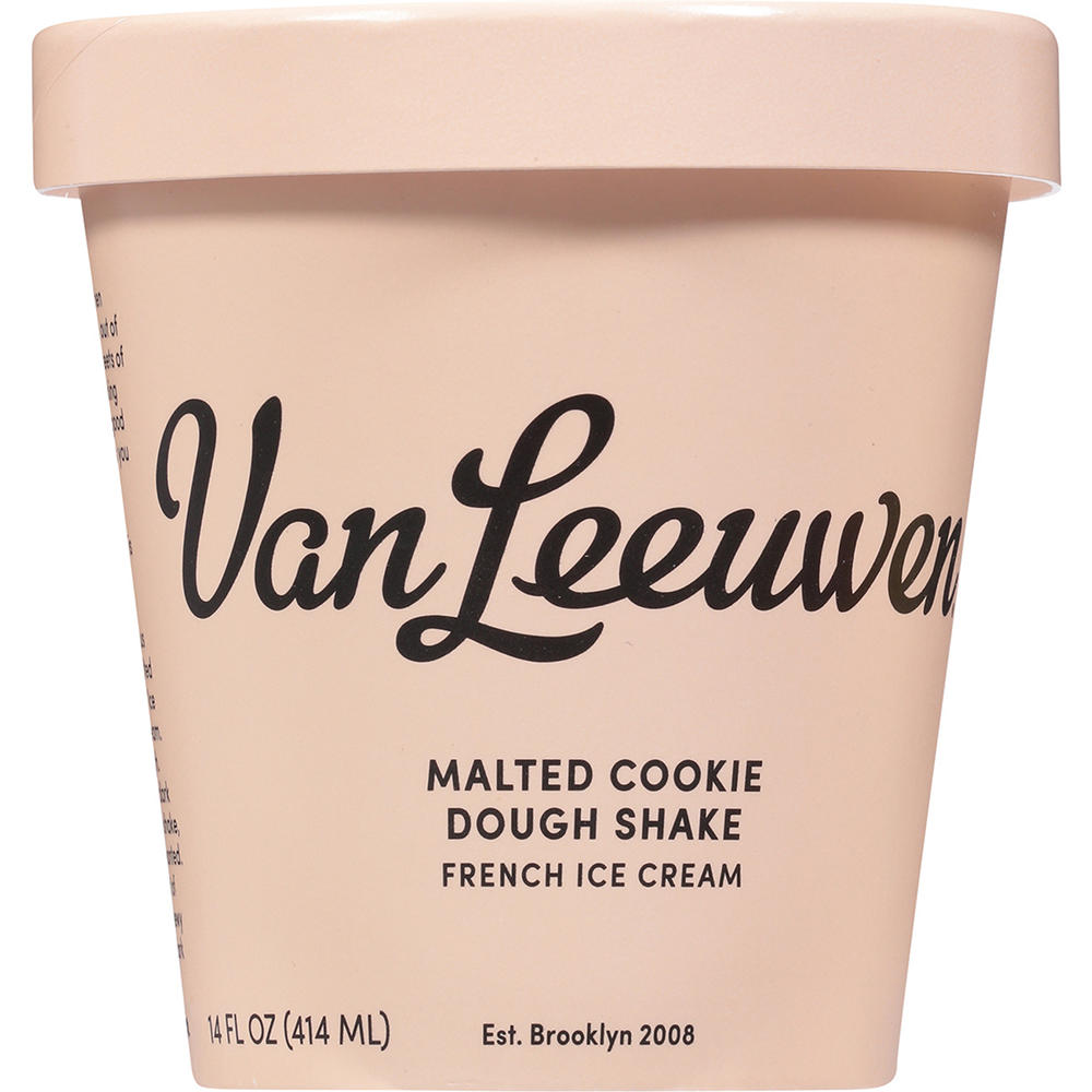 Van Leeuwen Malted Cookie Dough Shake French Ice Cream, 14 oz