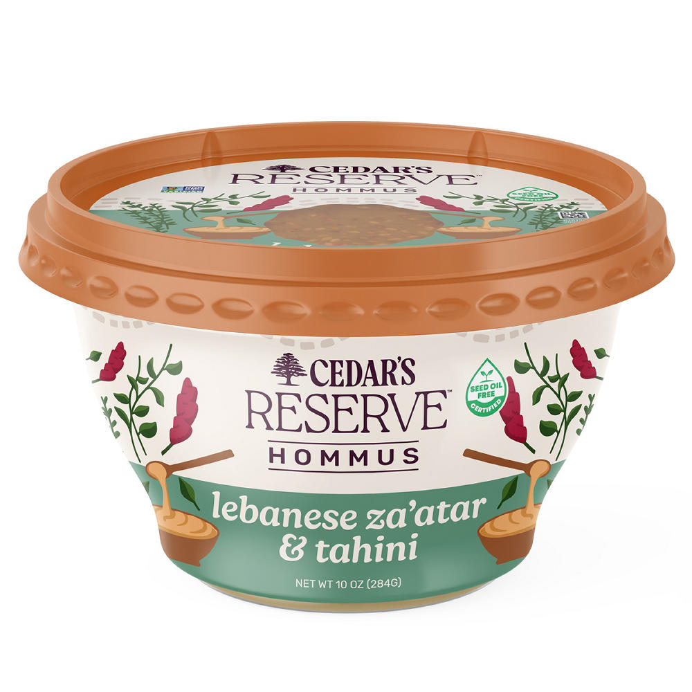 Cedar's Reserve Hommus Lebanese Za'atar & Tahini, 10 oz